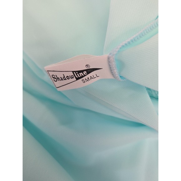 Vtg NWT! 1980's Shadowline Seafoam Green Nylon Babydoll Nightgown & Robe Set S - Picture 13 of 16